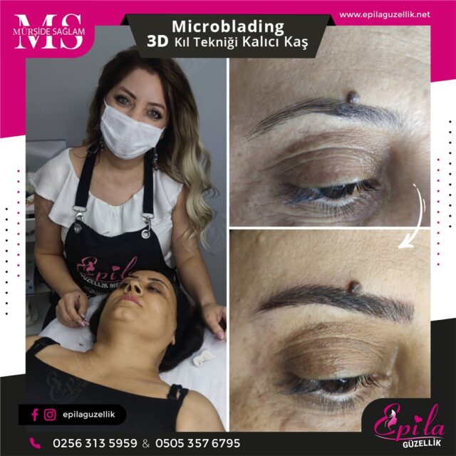 Nazilli - Microblading 3D Kıl Tekniği Kalıcı Kaş Kontürü