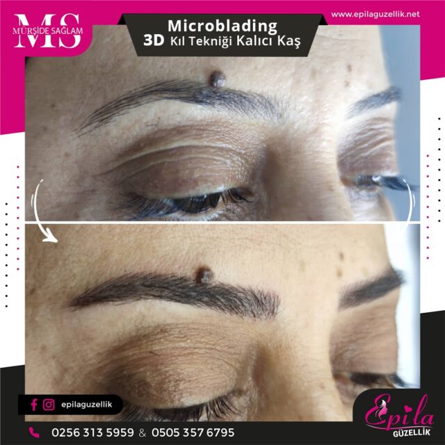 Nazilli - Microblading 3D Kıl Tekniği Kalıcı Kaş Kontürü