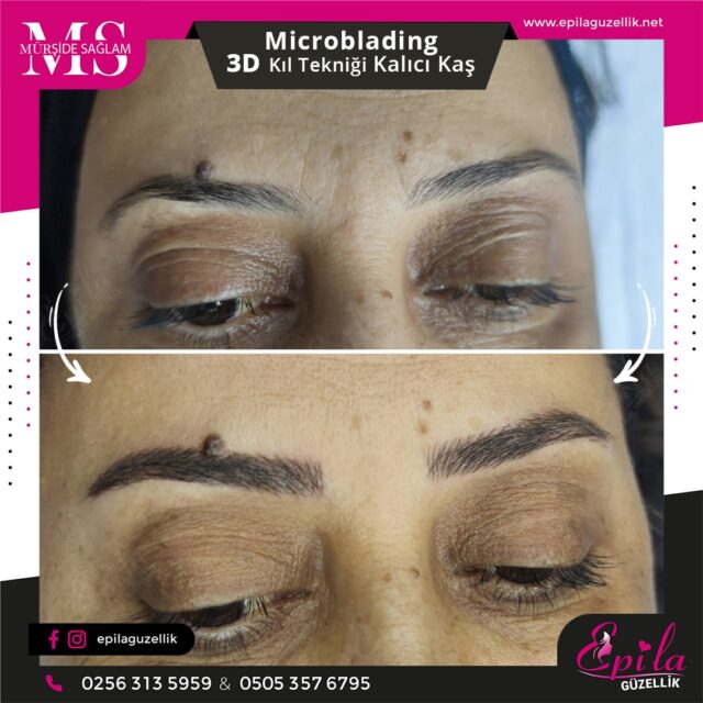 Nazilli - Microblading 3D Kıl Tekniği Kalıcı Kaş Kontürü