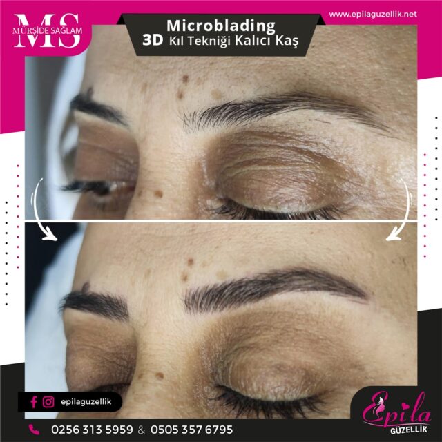 Nazilli - Microblading 3D Kıl Tekniği Kalıcı Kaş Kontürü