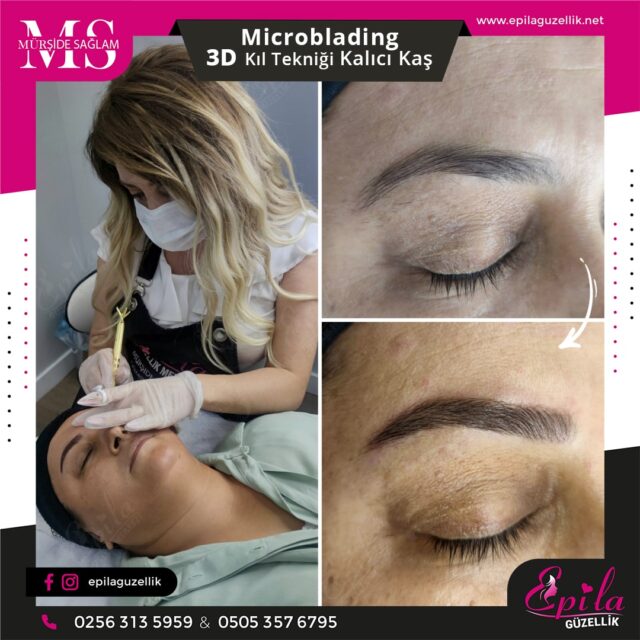 Nazilli - Microblading 3D Kıl Tekniği Kalıcı Kaş Kontürü