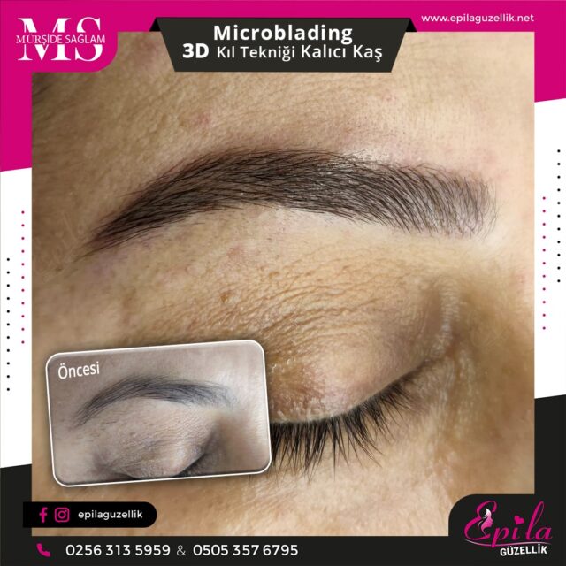 Nazilli - Microblading 3D Kıl Tekniği Kalıcı Kaş Kontürü