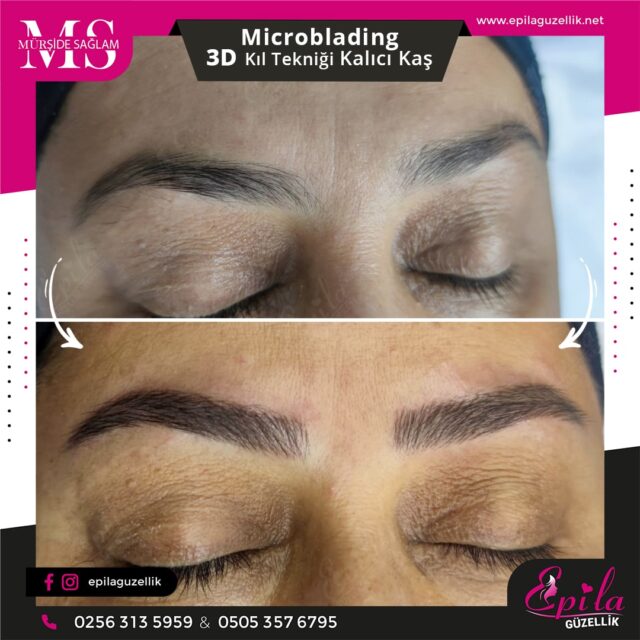 Nazilli - Microblading 3D Kıl Tekniği Kalıcı Kaş Kontürü