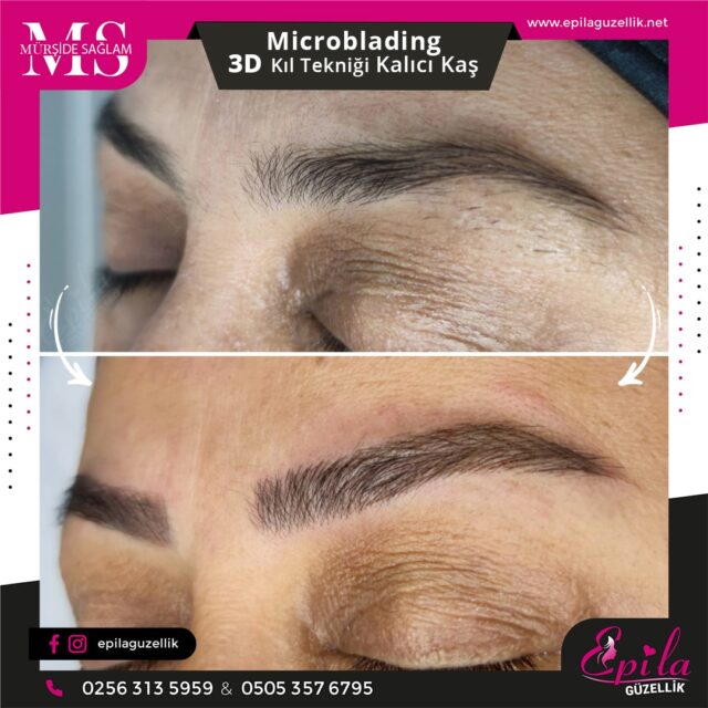 Nazilli - Microblading 3D Kıl Tekniği Kalıcı Kaş Kontürü