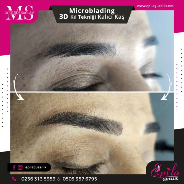 Nazilli - Microblading 3D Kıl Tekniği Kalıcı Kaş Kontürü