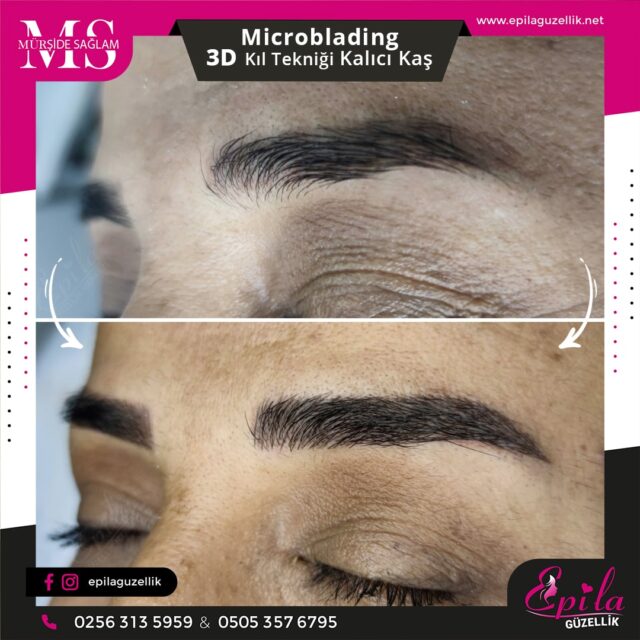 Nazilli - Microblading 3D Kıl Tekniği Kalıcı Kaş Kontürü