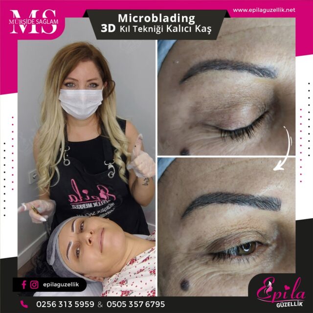 Nazilli - Microblading 3D Kıl Tekniği Kalıcı Kaş Kontürü