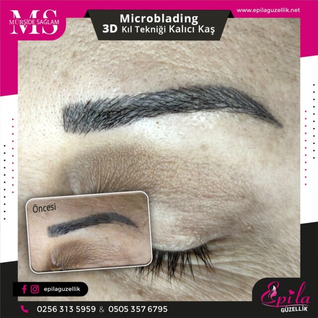 Nazilli - Microblading 3D Kıl Tekniği Kalıcı Kaş Kontürü