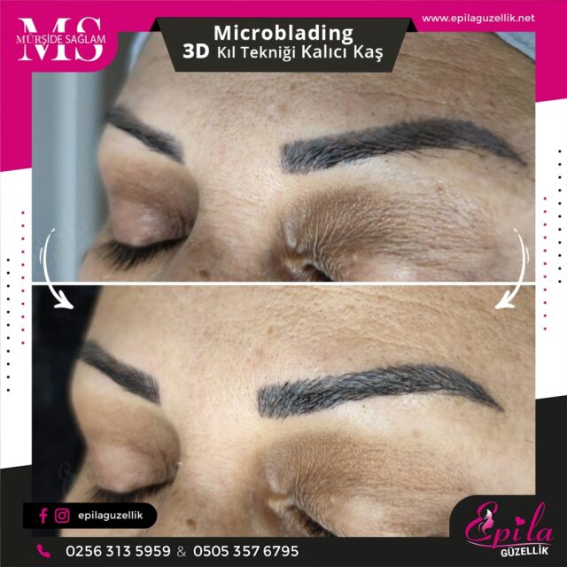 Nazilli - Microblading 3D Kıl Tekniği Kalıcı Kaş Kontürü