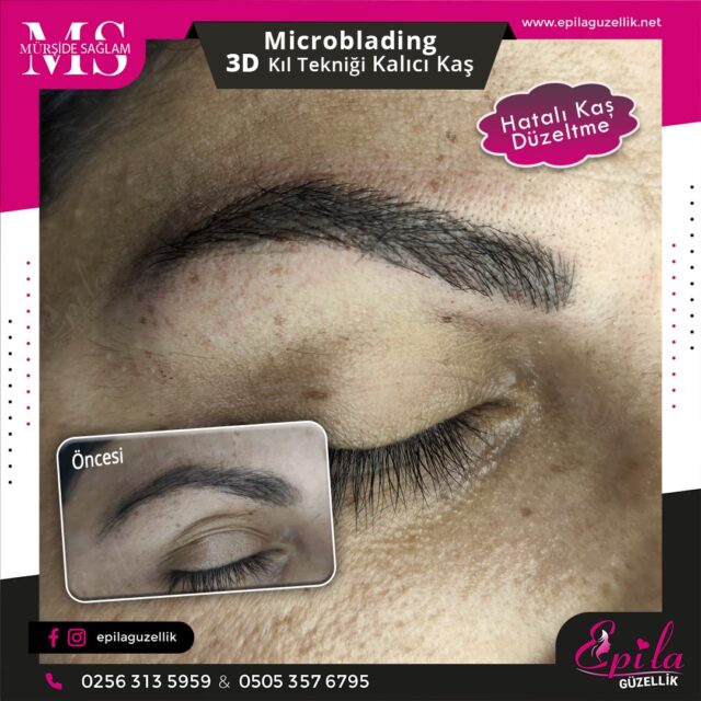 Nazilli - Microblading 3D Kıl Tekniği Kalıcı Kaş Kontürü