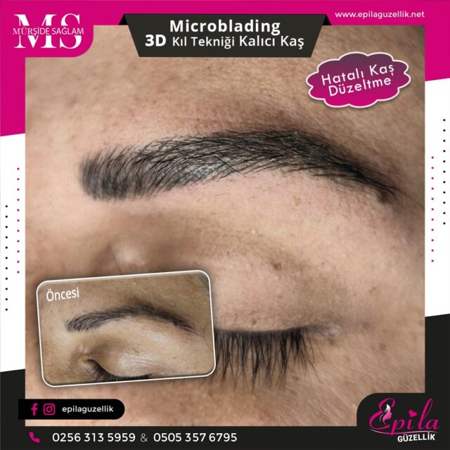 Nazilli - Microblading 3D Kıl Tekniği Kalıcı Kaş Kontürü