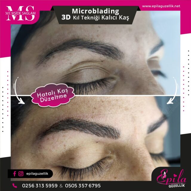 Nazilli - Microblading 3D Kıl Tekniği Kalıcı Kaş Kontürü