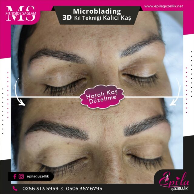 Nazilli - Microblading 3D Kıl Tekniği Kalıcı Kaş Kontürü