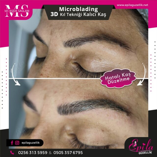 Nazilli - Microblading 3D Kıl Tekniği Kalıcı Kaş Kontürü