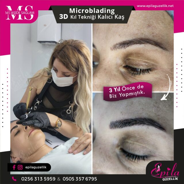 Nazilli - Microblading 3D Kıl Tekniği Kalıcı Kaş Kontürü