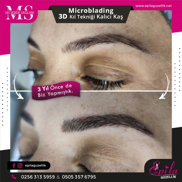 Nazilli - Microblading 3D Kıl Tekniği Kalıcı Kaş Kontürü