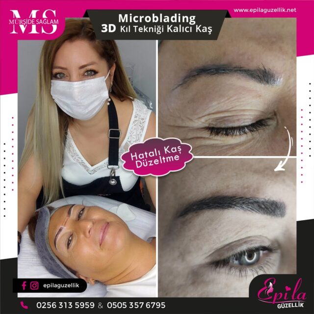 Nazilli - Microblading 3D Kıl Tekniği Kalıcı Kaş Kontürü