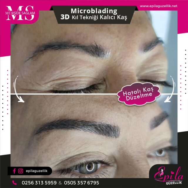 Nazilli - Microblading 3D Kıl Tekniği Kalıcı Kaş Kontürü