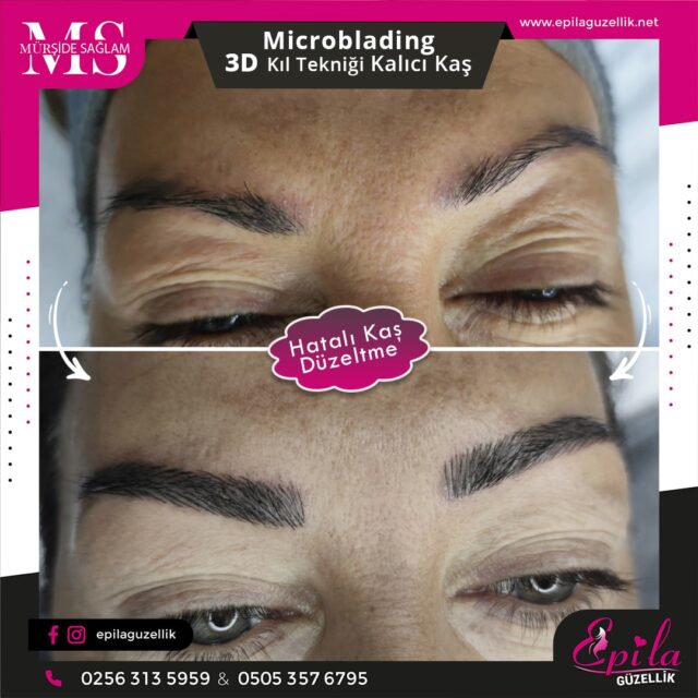 Nazilli - Microblading 3D Kıl Tekniği Kalıcı Kaş Kontürü