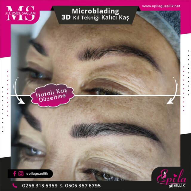 Nazilli - Microblading 3D Kıl Tekniği Kalıcı Kaş Kontürü