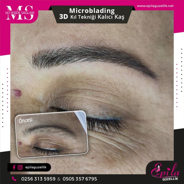 Nazilli - Microblading 3D Kıl Tekniği Kalıcı Kaş Kontürü