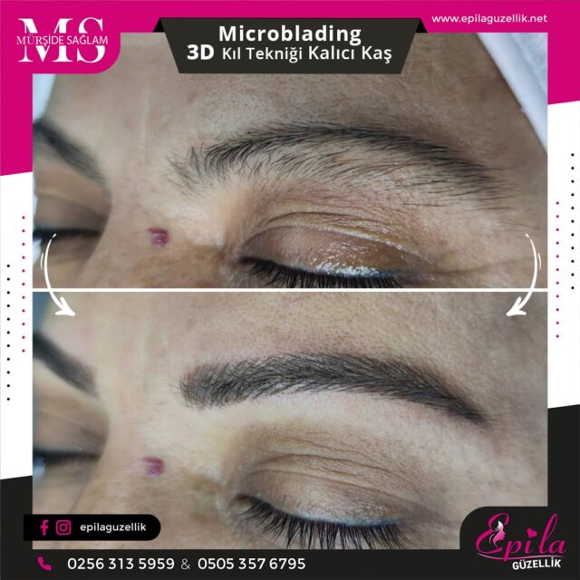 Nazilli - Microblading 3D Kıl Tekniği Kalıcı Kaş Kontürü