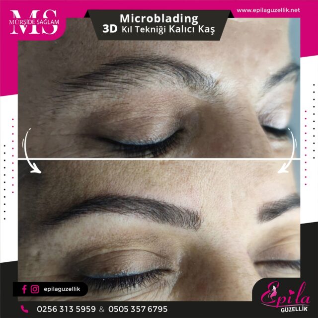 Nazilli - Microblading 3D Kıl Tekniği Kalıcı Kaş Kontürü