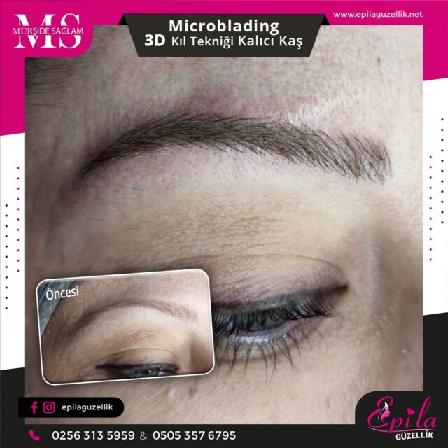 Nazilli - Microblading 3D Kıl Tekniği Kalıcı Kaş Kontürü