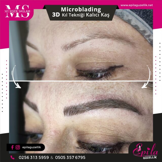 Nazilli - Microblading 3D Kıl Tekniği Kalıcı Kaş Kontürü