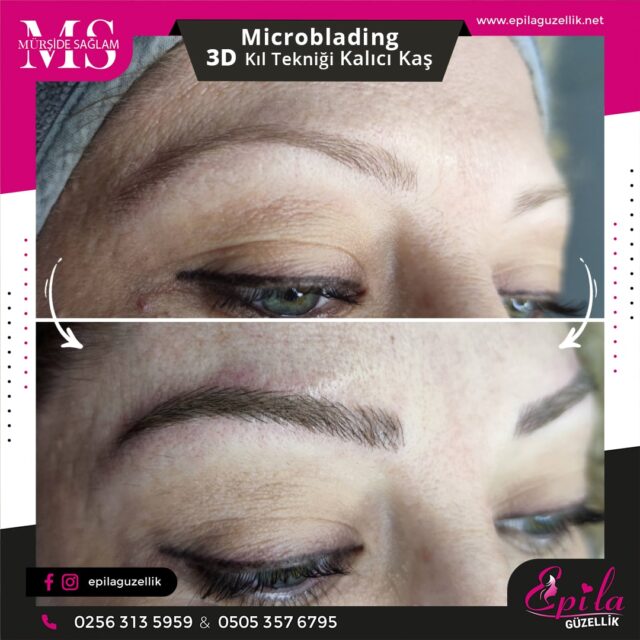 Nazilli - Microblading 3D Kıl Tekniği Kalıcı Kaş Kontürü