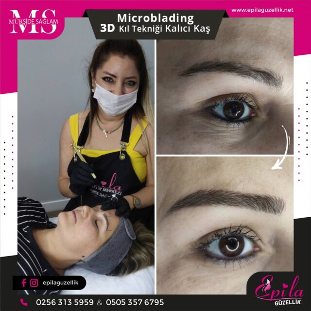 Nazilli - Microblading 3D Kıl Tekniği Kalıcı Kaş Kontürü