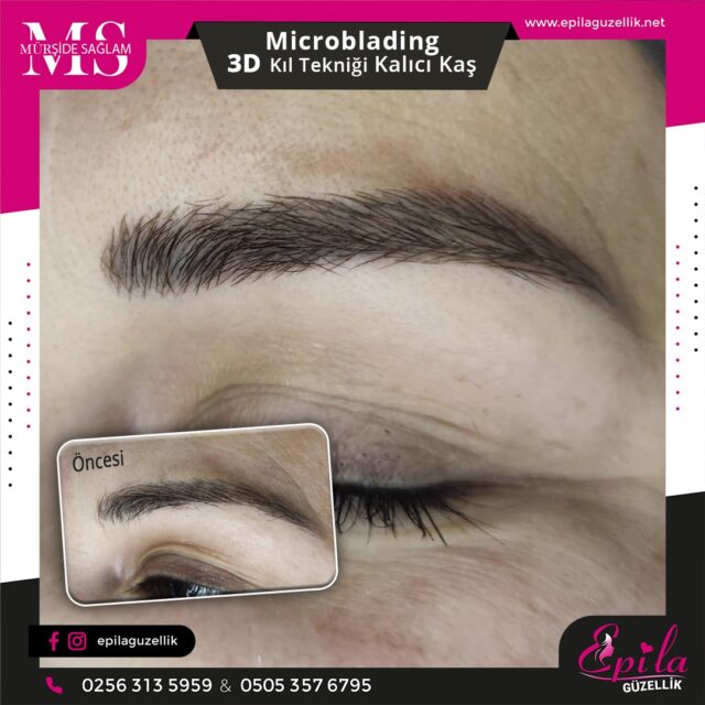 Nazilli - Microblading 3D Kıl Tekniği Kalıcı Kaş Kontürü