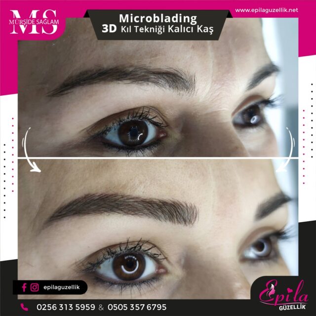 Nazilli - Microblading 3D Kıl Tekniği Kalıcı Kaş Kontürü