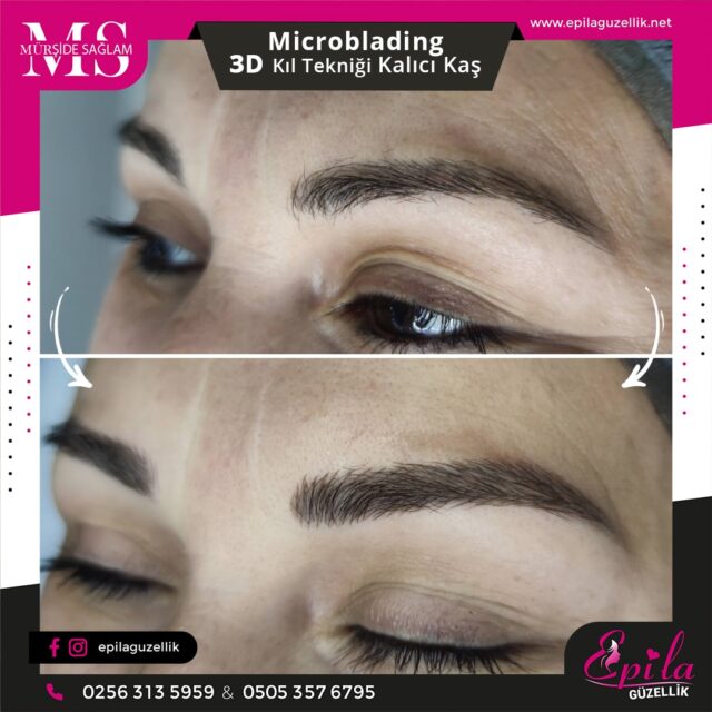 Nazilli - Microblading 3D Kıl Tekniği Kalıcı Kaş Kontürü