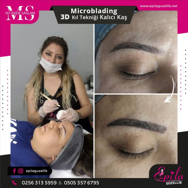 Nazilli - Microblading 3D Kıl Tekniği Kalıcı Kaş Kontürü