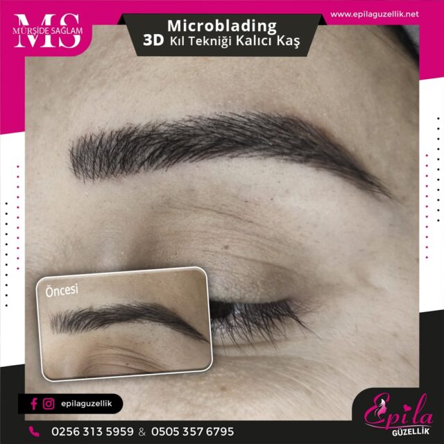 Nazilli - Microblading 3D Kıl Tekniği Kalıcı Kaş Kontürü