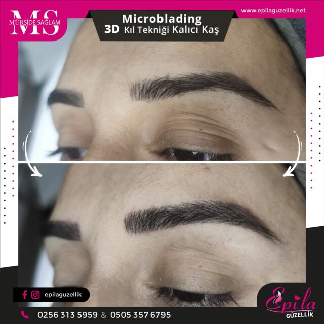 Nazilli - Microblading 3D Kıl Tekniği Kalıcı Kaş Kontürü