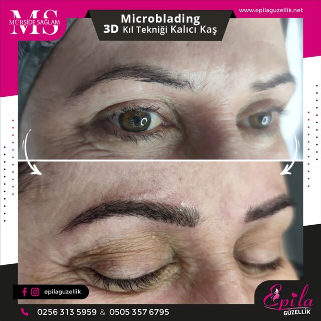 Nazilli - Microblading 3D Kıl Tekniği Kalıcı Kaş Kontürü