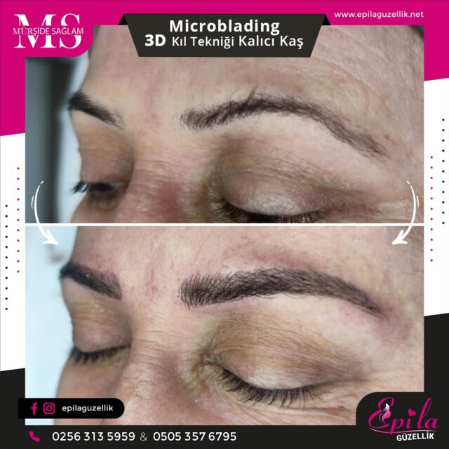 Nazilli - Microblading 3D Kıl Tekniği Kalıcı Kaş Kontürü