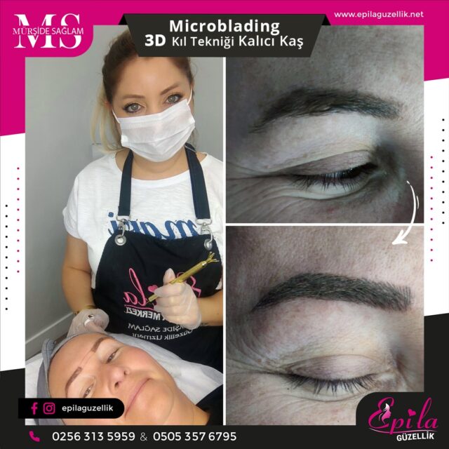 Nazilli - Microblading 3D Kıl Tekniği Kalıcı Kaş Kontürü