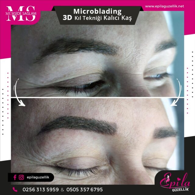 Nazilli - Microblading 3D Kıl Tekniği Kalıcı Kaş Kontürü