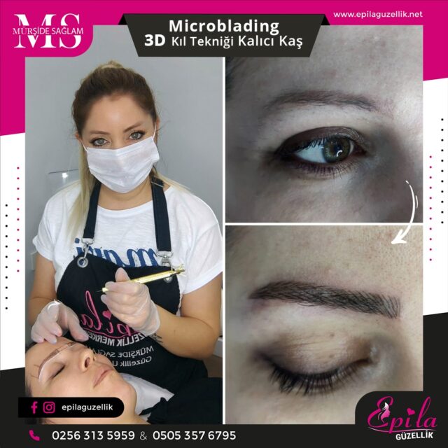 Nazilli - Microblading 3D Kıl Tekniği Kalıcı Kaş Kontürü