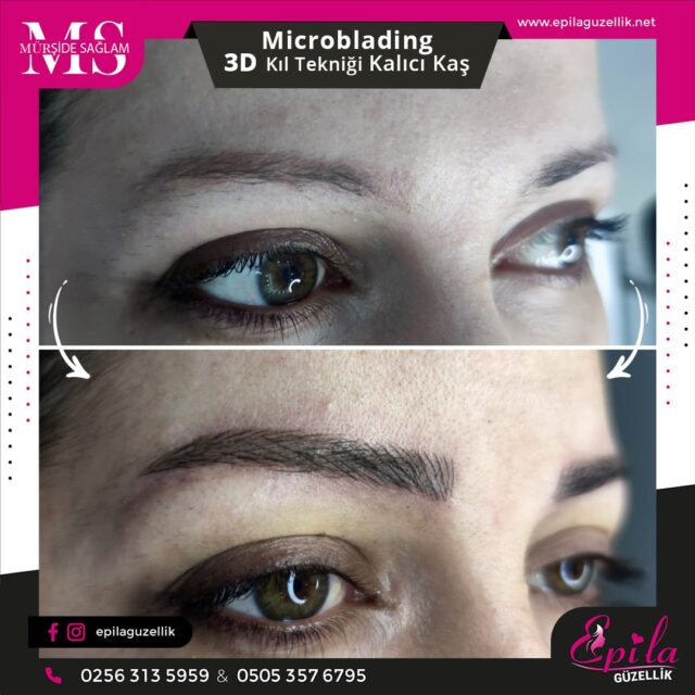 Nazilli - Microblading 3D Kıl Tekniği Kalıcı Kaş Kontürü