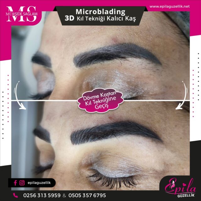 Nazilli - Microblading 3D Kıl Tekniği Kalıcı Kaş Kontürü