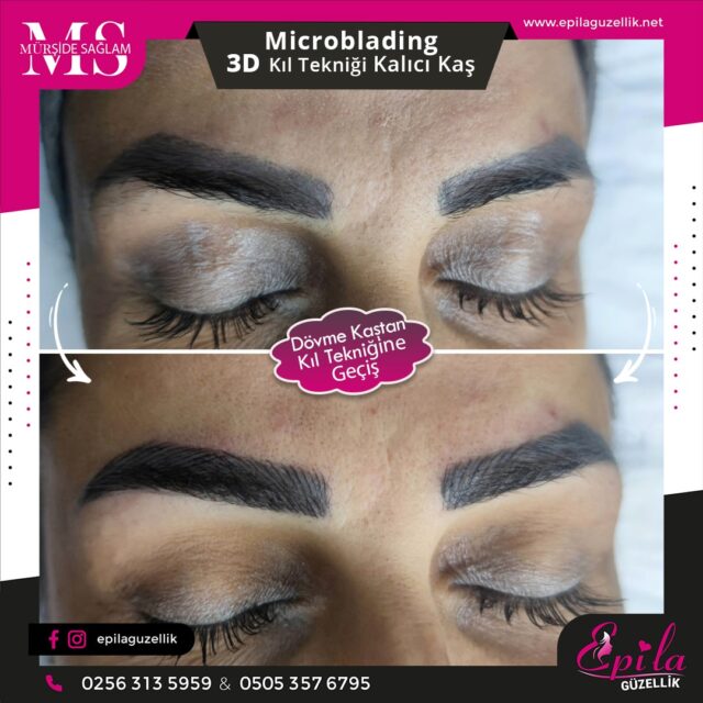 Nazilli - Microblading 3D Kıl Tekniği Kalıcı Kaş Kontürü