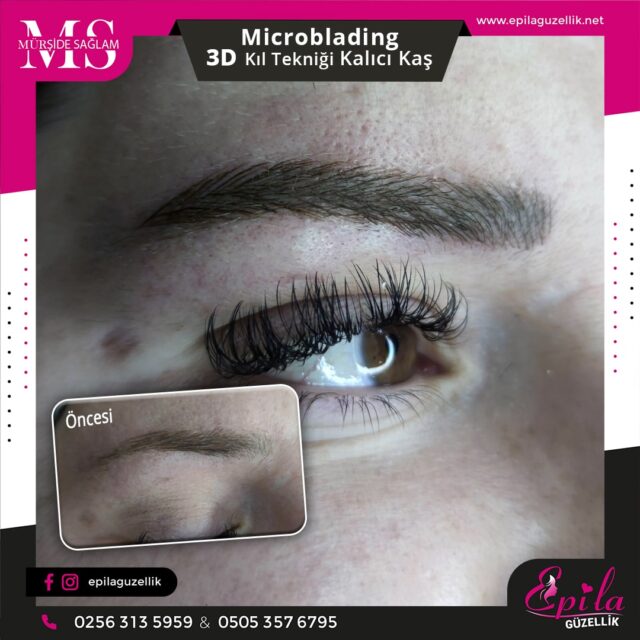 Nazilli - Microblading 3D Kıl Tekniği Kalıcı Kaş Kontürü