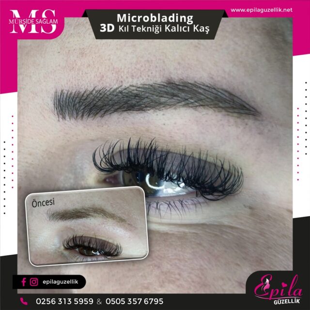 Nazilli - Microblading 3D Kıl Tekniği Kalıcı Kaş Kontürü