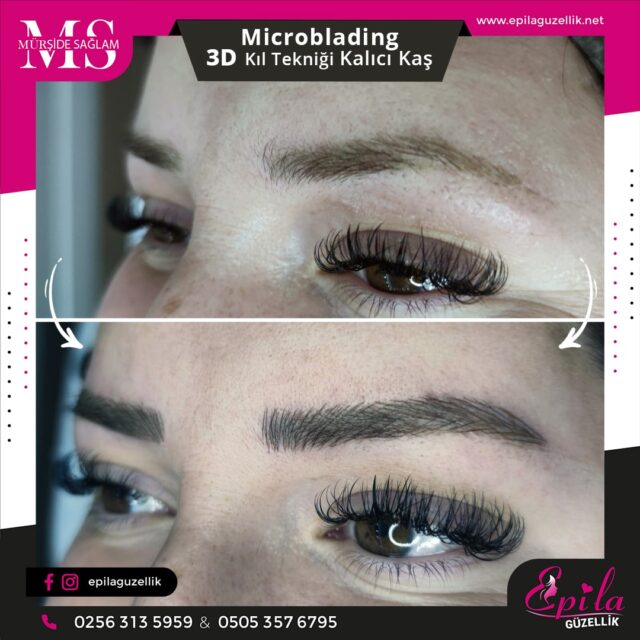 Nazilli - Microblading 3D Kıl Tekniği Kalıcı Kaş Kontürü