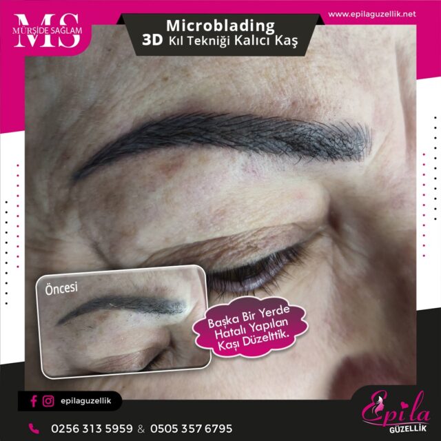 Nazilli - Microblading 3D Kıl Tekniği Kalıcı Kaş Kontürü