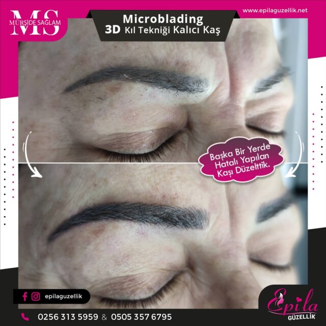 Nazilli - Microblading 3D Kıl Tekniği Kalıcı Kaş Kontürü